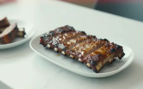 Pyszne żeberka w sosie barbecue, idealne na letni grill.